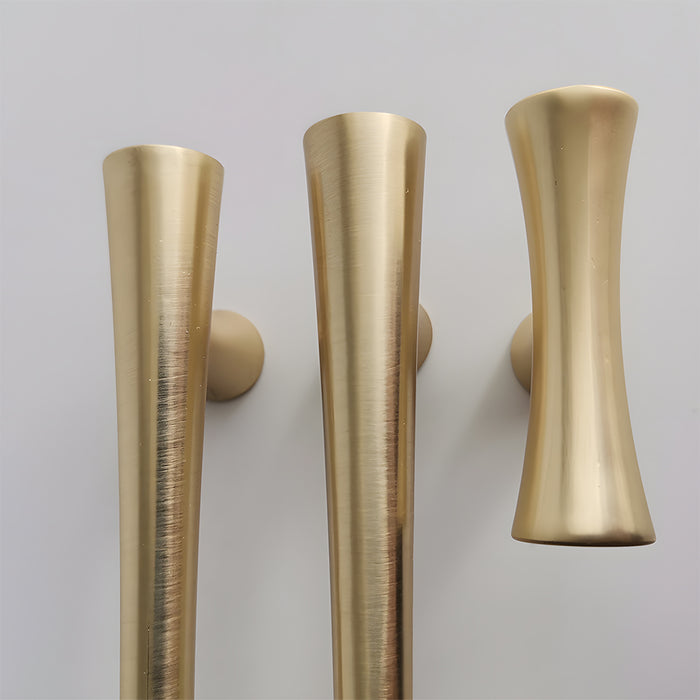 Simple Curved Zinc Alloy Cabinet Handles