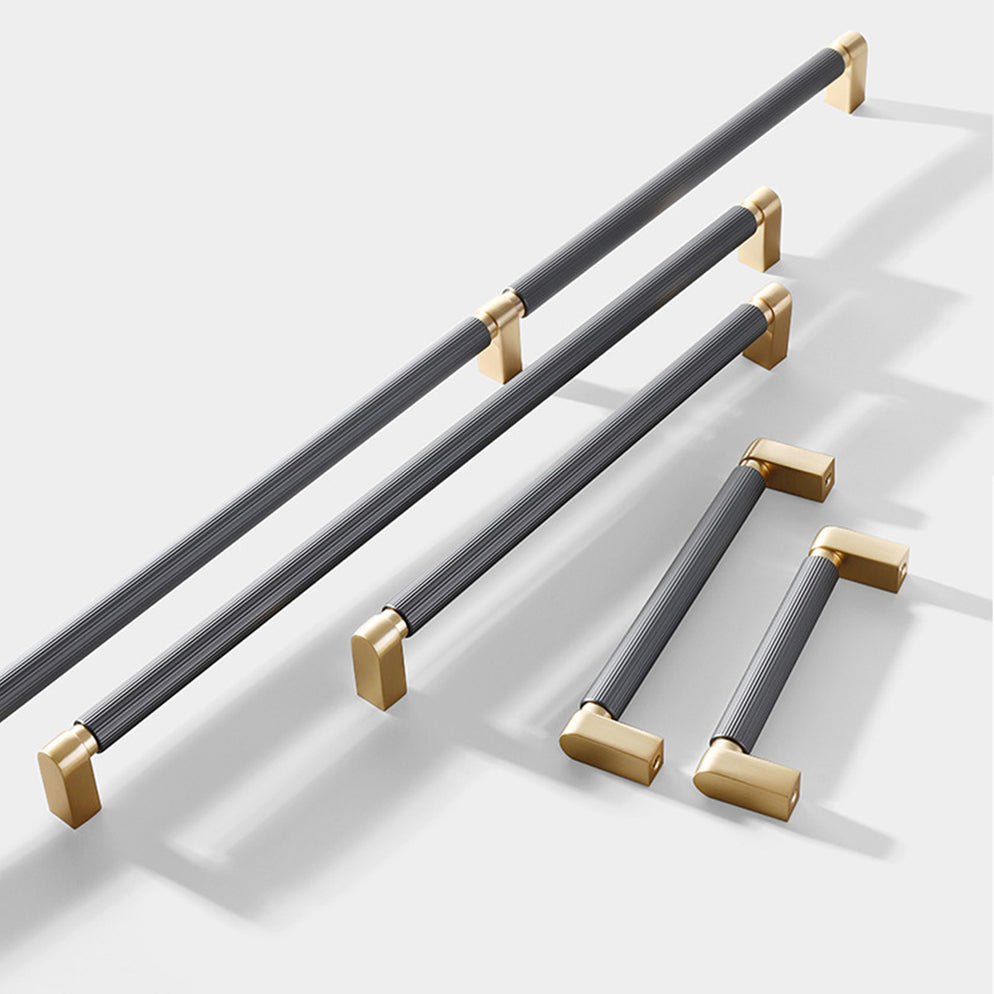 Goldenwarm Cabinet Pulls Two-Color Splicing Aluminum Alloy Kitchen ...