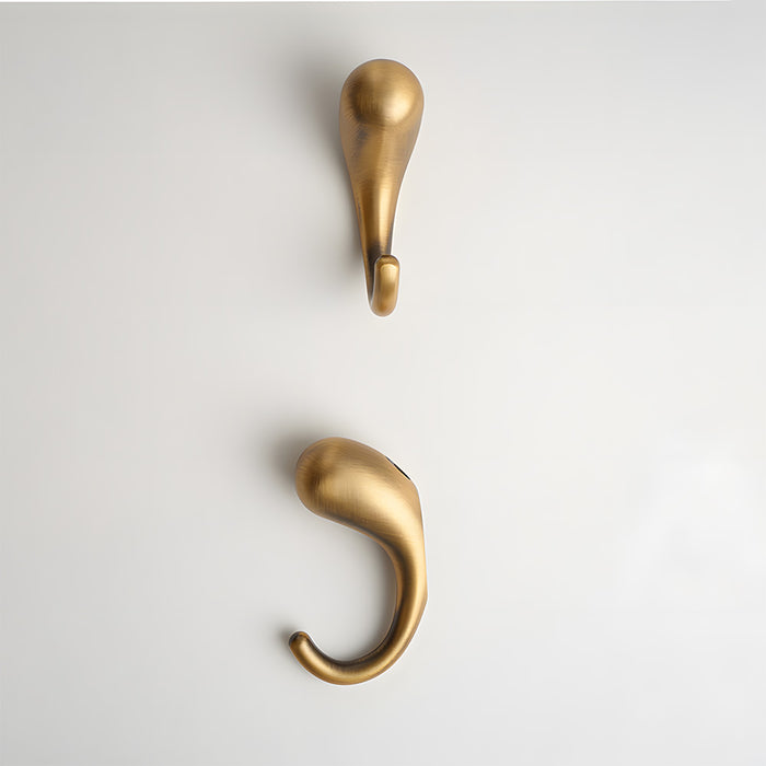 Minimalist Solid Brass Wall Hooks