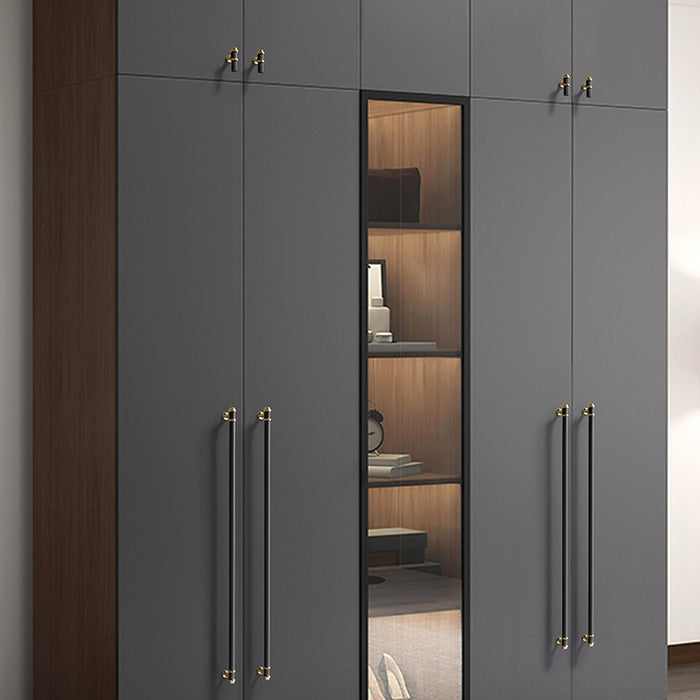 Black Gray Modern Wardrobe Cabinet Pulls