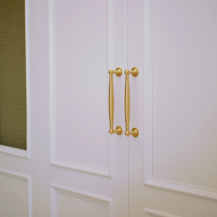 European Style Wardrobe Door Handle Gold Cabinet Handle