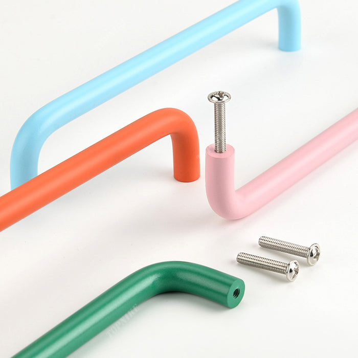 Big Size Colorful Double Curved  Drawer Door Handles