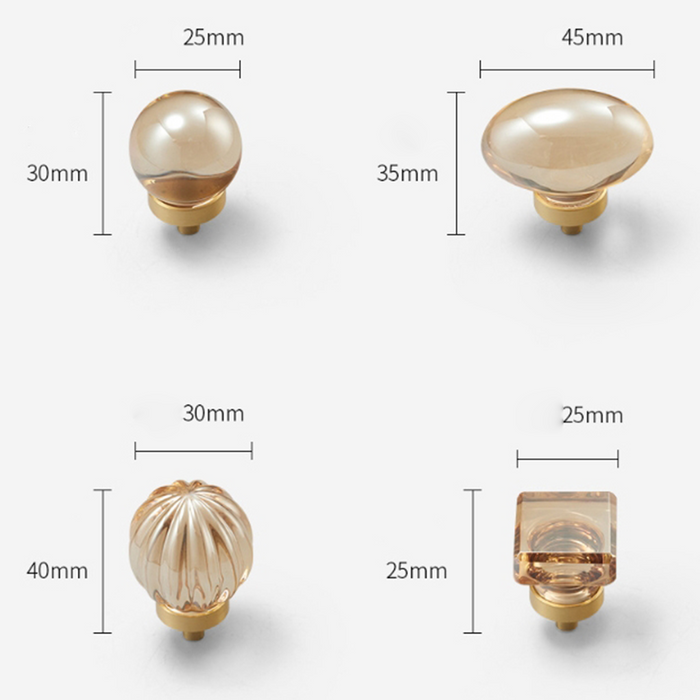 thumbnail image 2 of 25 Pack Champagne Bronze Cabinet Knobs - Round Zinc Alloy Drawer Pulls 1.26 Inch 2 of 10