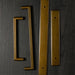 Modern Zinc Alloy Long Cabinet Pulls with Rectangle Backplate