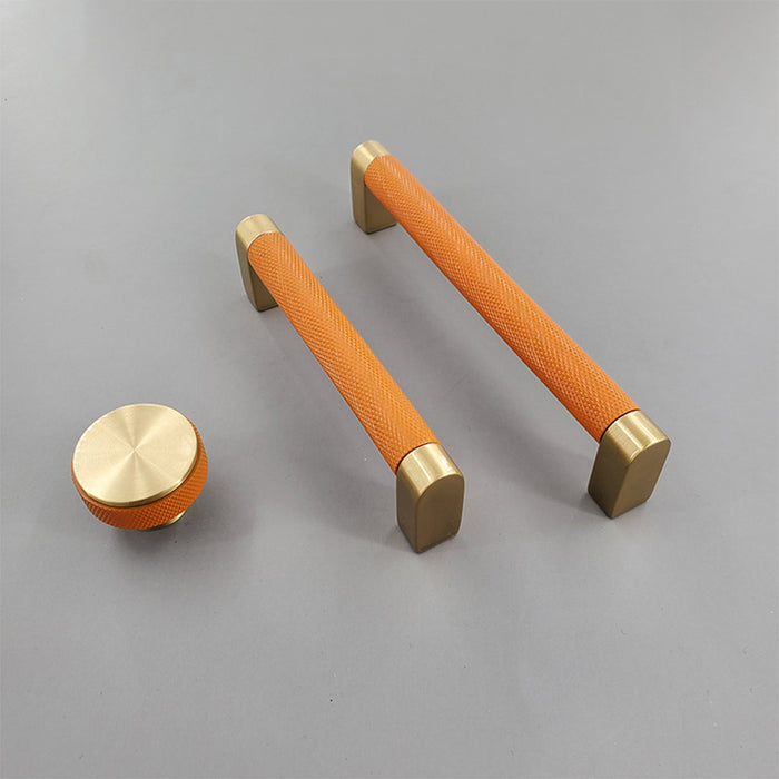 Modern Simple Brass Cabinet Pulls Gold Long Handles for Furniture
