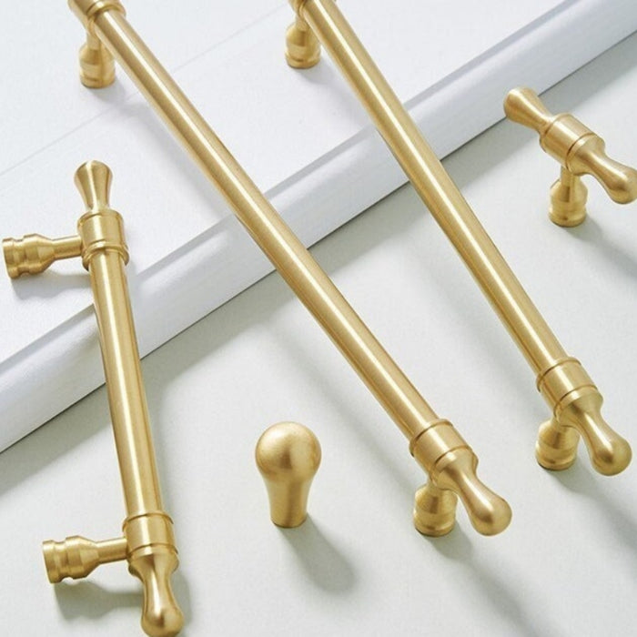 Solid Gold Brass Drawer Knobs And Dresser Pulls