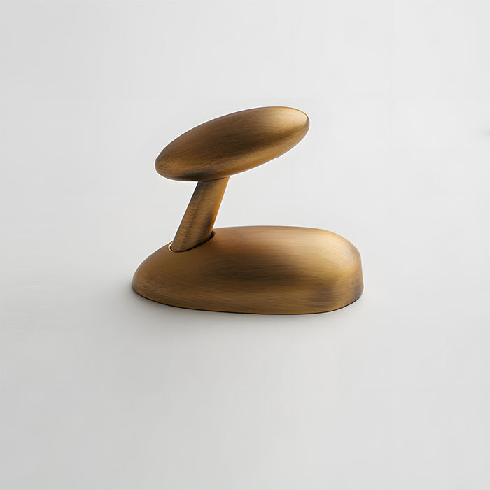 Modern Solid Brass Sculptural Pebble Coat & Towel Hooks
