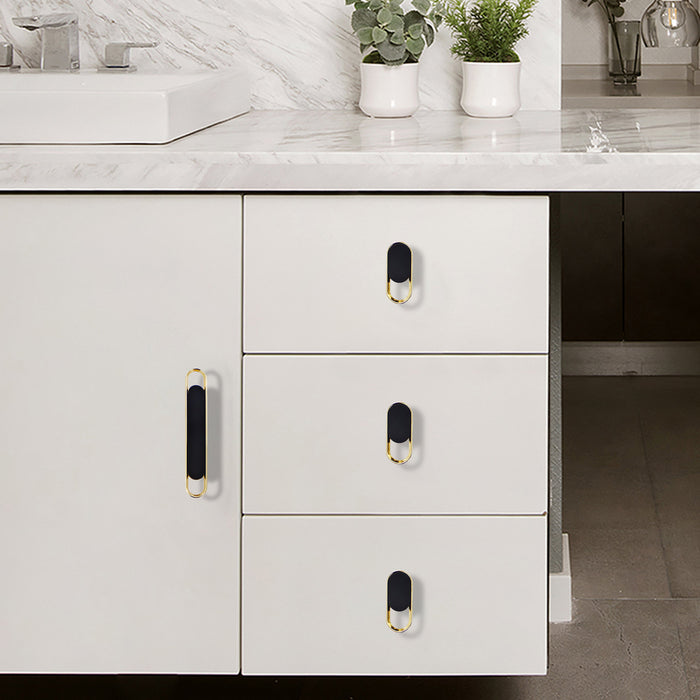 Modern Gold Chrome Kitchen Handle Cabinet Knobs and Handles