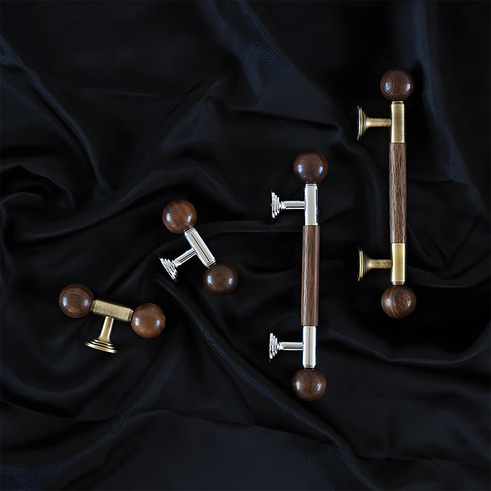 Medieval Brass Wooden Handle