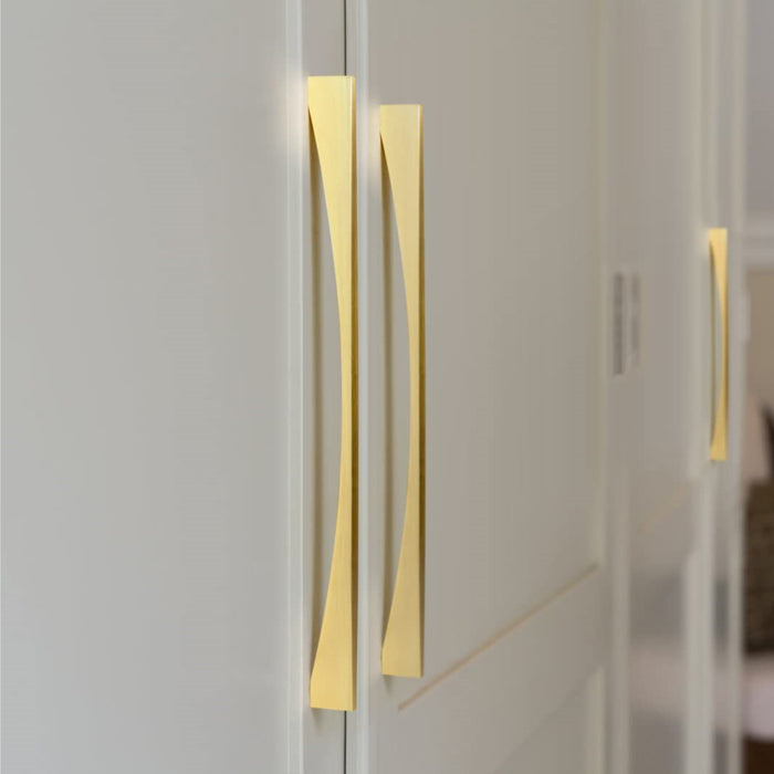 Modern Gold Brass Cabinet and Drawer Handles