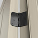4 inch x 4 inch Matte Black with Square & Round Corners Door Hinges
