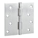 4in Brushed Nickel Butt Hinges with Square Corners Door Hinges
