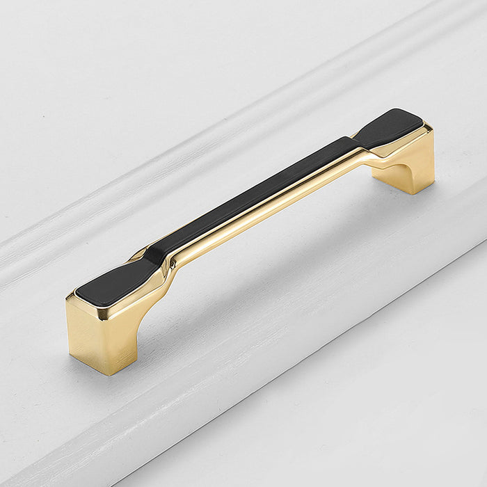 Simple Gold Solid Cabinet Handle Round Corner Pull