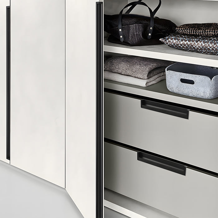 Contemporary Aluminum Alloy Finger Edge Pulls