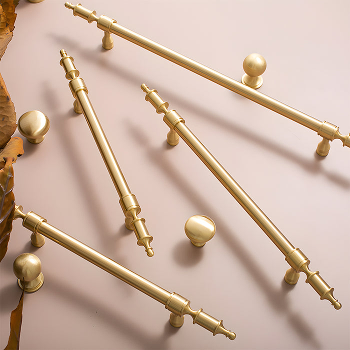 Gold Brass Wardrobe Door Handles