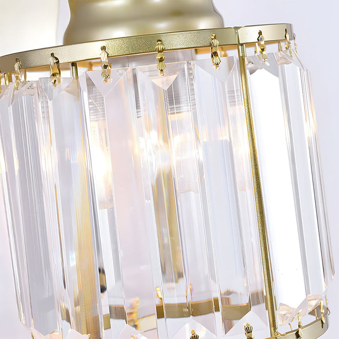 Retro Wall Lamp Glass Shade for Bedroom Bedside