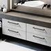 Square Textured Gold & Black Drawer Handles