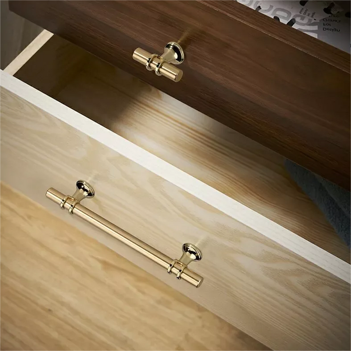 Gold Luxurious Zinc Alloy Europe Style Drawer Pulls