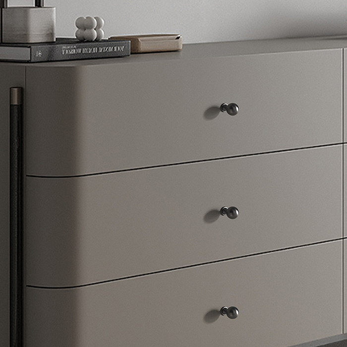 European Style Closet Door Handle Solid Gray Furniture Drawer Pulls