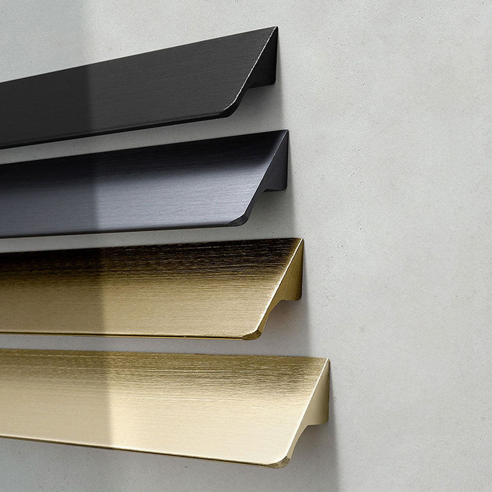 Continuous Rounded Edge Pull Cabinet edge pulls for kitchen | Goldenwarm