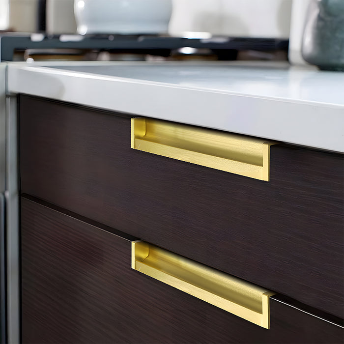 Contemporary Aluminum Alloy Finger Edge Pulls