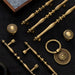 Vintage Solid Brass Spindle Cabinet Handles