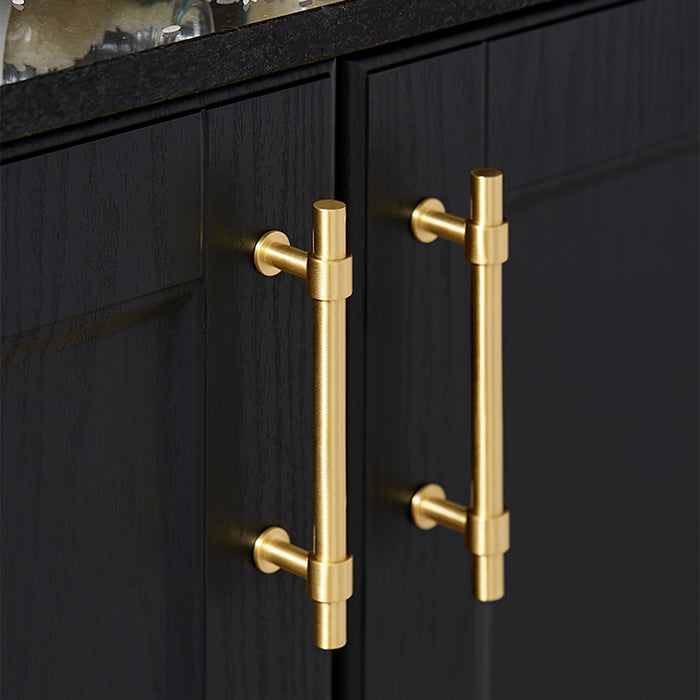 Gold Brass T-shaped Cabinet Handles