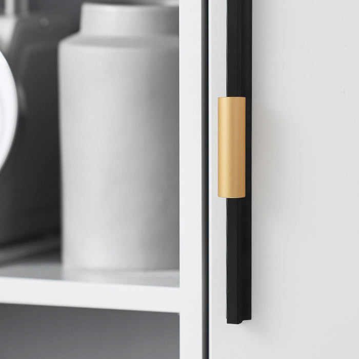 Black Aluminum Alloy Drawer Furniture Cabinet Handles for Kitchen Bedroom