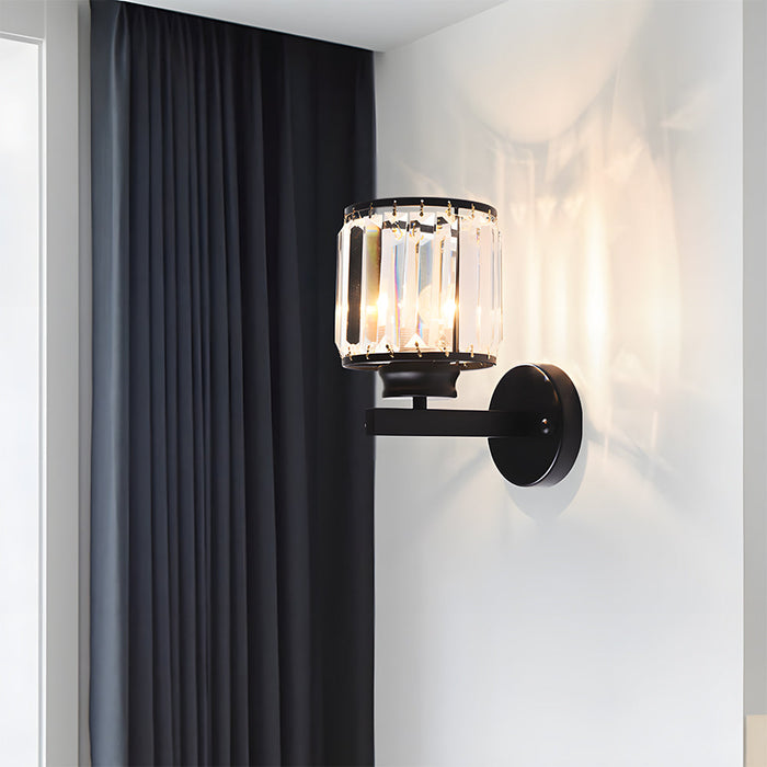 Retro Wall Lamp Glass Shade for Bedroom Bedside