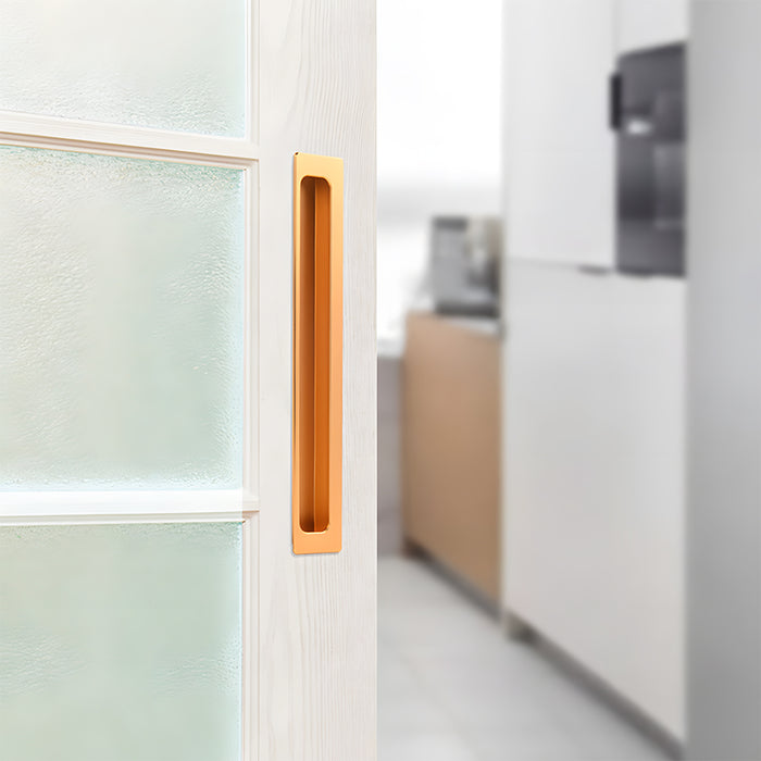 Vintage Invisible Recessed Finger Pull Cabinet Handles