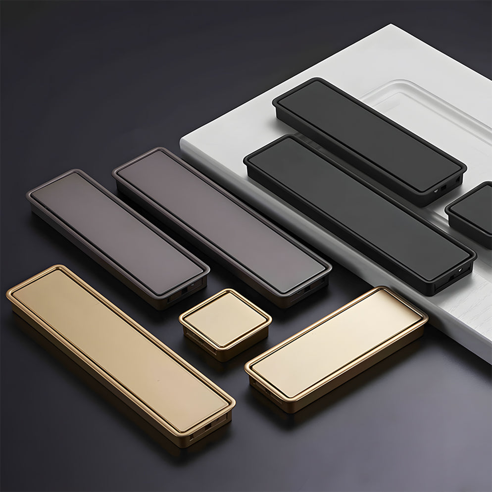 Embedded Type Handles Sleek Hidden Embedded Cabinet Handles Finger Edge Pulls | Goldenwarm