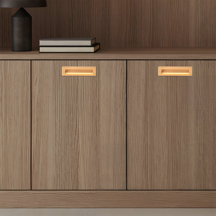 Vintage Invisible Recessed Finger Pull Cabinet Handles