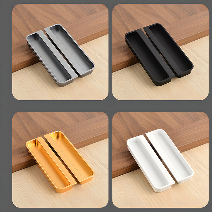 Sqaure Sliding Closet Door Handles Flush Pulls