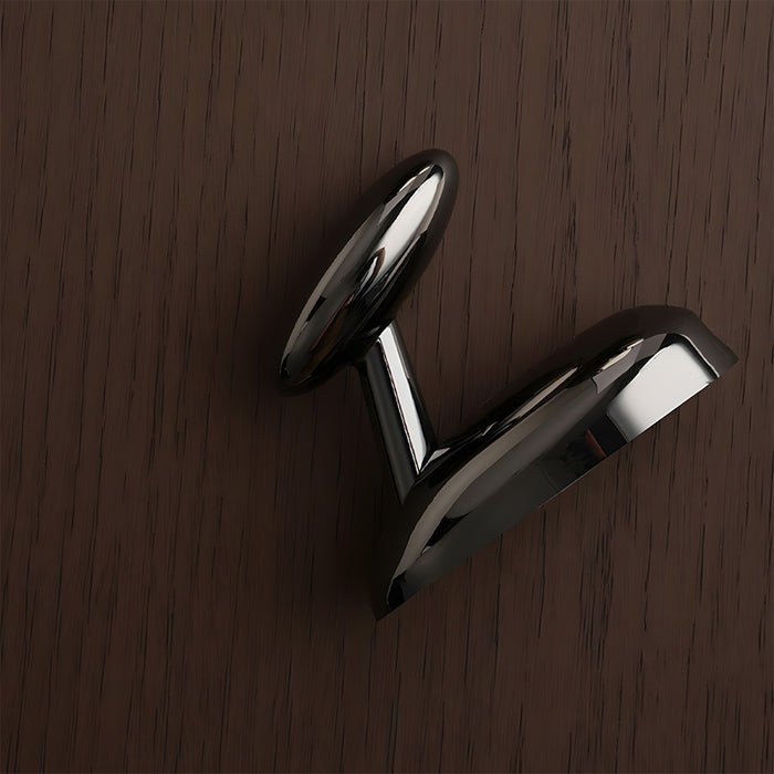 Modern Solid Brass Sculptural Pebble Coat & Towel Hooks