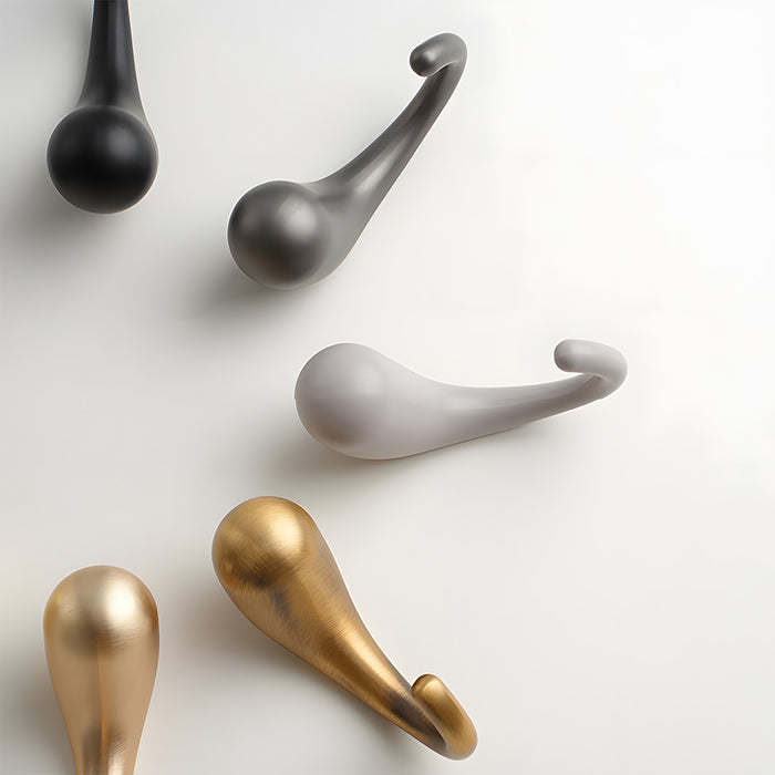 Minimalist Solid Brass Wall Hooks