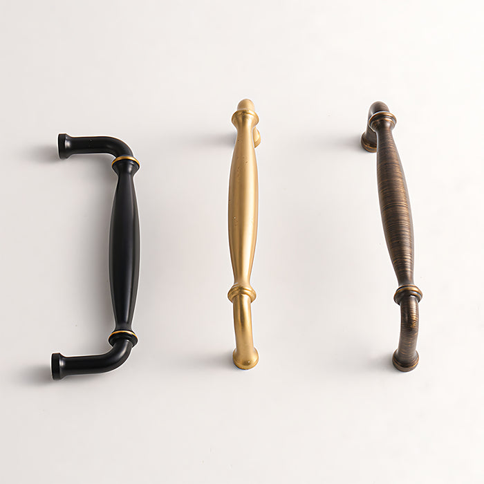 Neoclassical Pastoral Simple European Brass Cabinet Handle