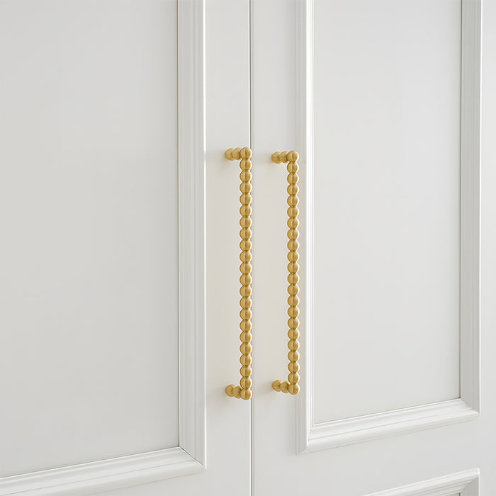 Vintage Spherical Brass Cabinet Handles