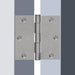 3.5inch x 3.5 inch Brushed Nickel with Square Corners Door Hinges  for Heavy Duty Exterior and Interior Door