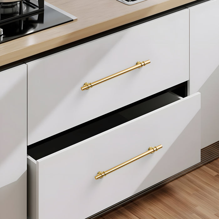 Gold Luxurious Zinc Alloy Europe Style Drawer Pulls