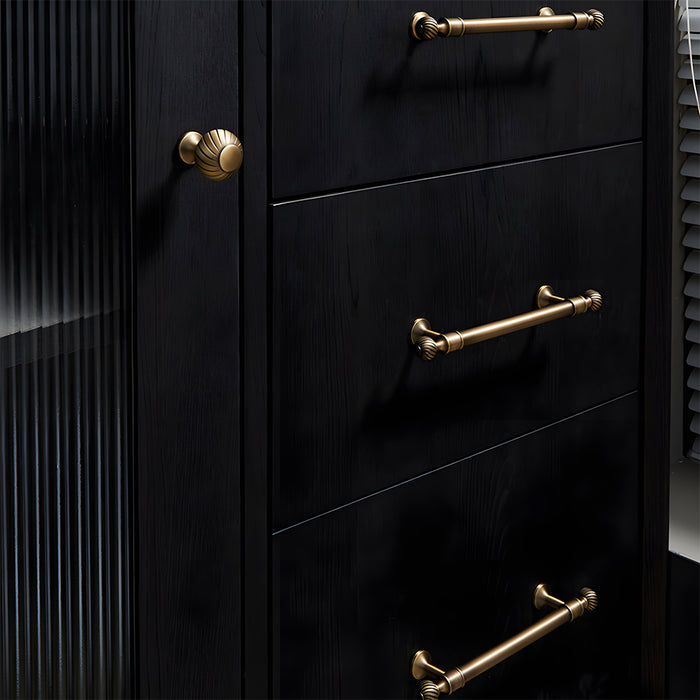 Antique Solid Brass Drawer Pulls Cabinet Handles