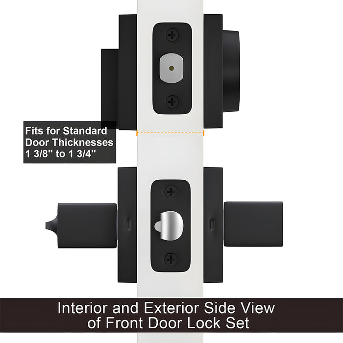 Entry Door Locksets Exterior Door Handle and Deadbolt Set