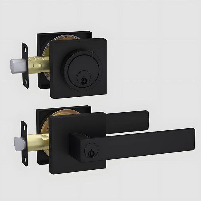 Entry Door Locksets Exterior Door Handle and Deadbolt Set