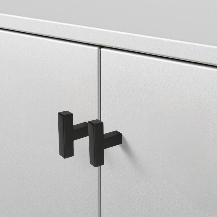 Goldenwarm Modern Black Bathroom Kitchen Cabinet Handles and Pulls