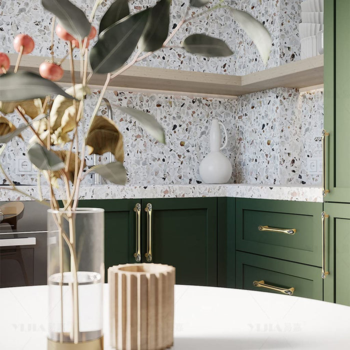 Gold Crystal Kitchen Cabinet Handles