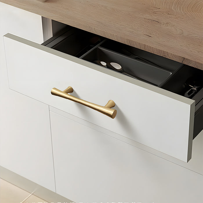 Simple Curved Zinc Alloy Cabinet Handles