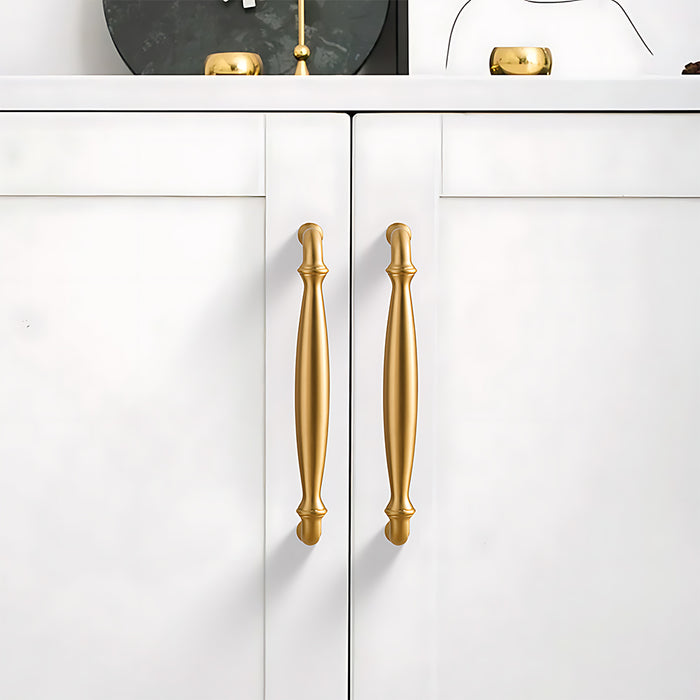 Neoclassical Pastoral Simple European Brass Cabinet Handle