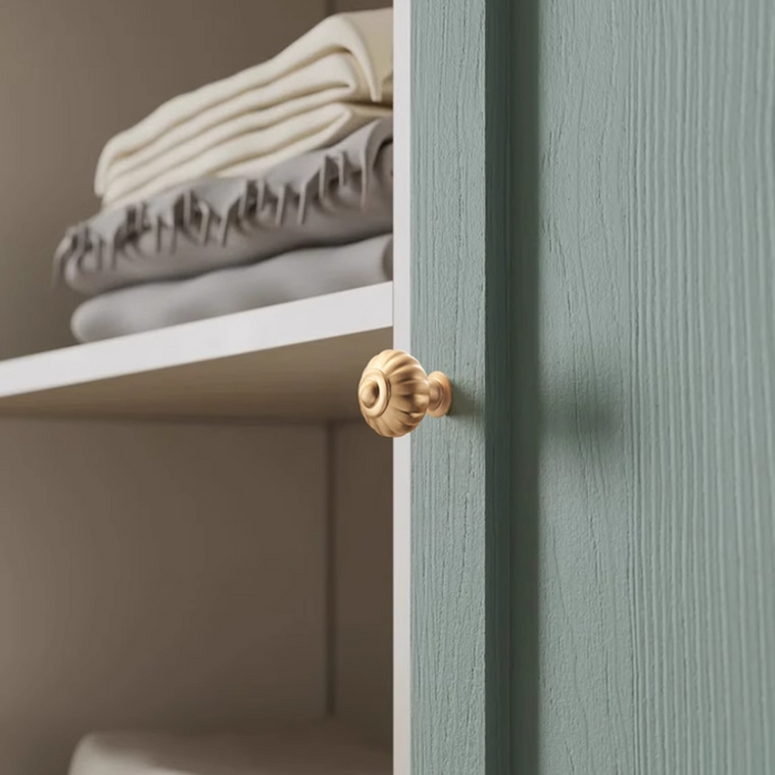 Gold Stylish Pumpkin Head Wardrobe Cabinet Pulls