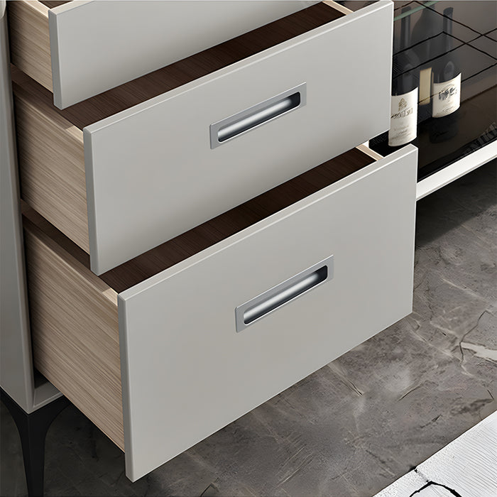 Vintage Invisible Recessed Finger Pull Cabinet Handles