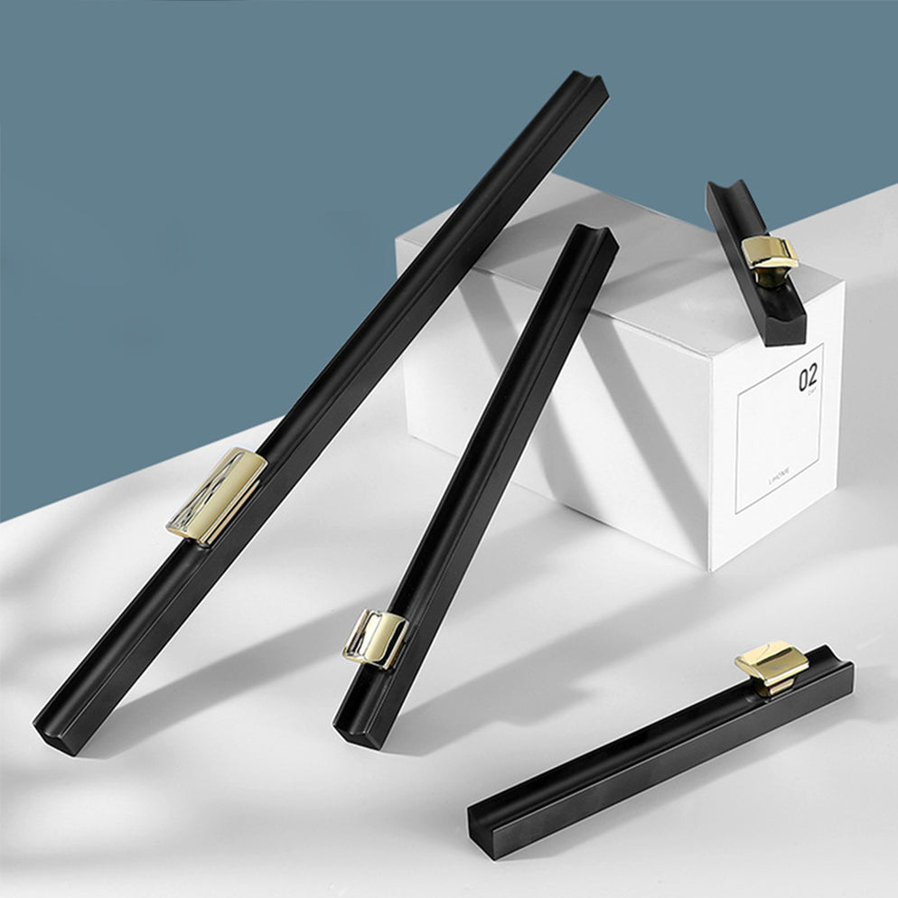 Goldenwarm Modern Pulls Black Or Gold Aluminum Alloy for