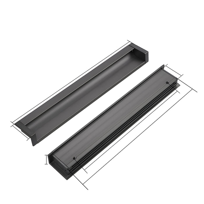 Contemporary Aluminum Alloy Finger Edge Pulls